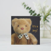 Invitation C'est un ours en peluche ! (Debout devant)