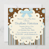 Invitation C'est un pastel de garçon dans le baby shower de (Dos)