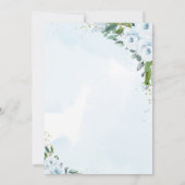 Invitation C'est un petit ballon bleu éléphant (Dos)