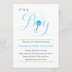 Invitation C'est un petit bébé de bétail Baby shower