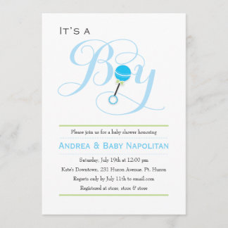 Invitation C'est un petit bébé de bétail  | Baby shower