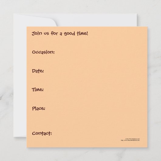 Invitation C'est un Roundup ! Cattle - Célébration de style o (Dos)