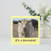 Invitation C'est un Roundup ! Célébration de Cattle Drive (Debout devant)