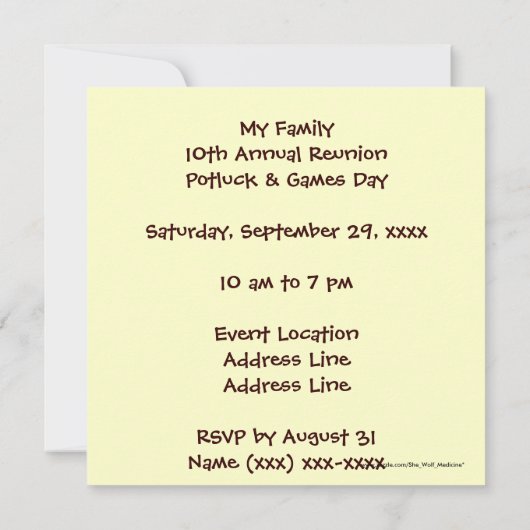 Invitation C'est un Roundup ! Célébration de Cattle Drive (Dos)