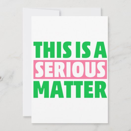 Invitation C'est une affaire sérieuse 1908 AKA (Devant)