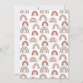 Invitation C'est une Baby Shower Bohème Arc-en-Ciel pour Garç (Dos)