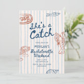 Invitation C'est une belle bachelorette côtière (Debout devant)