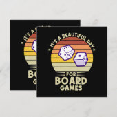 Invitation C'est une belle journée pour les jeux de société a (Devant / Derrière)