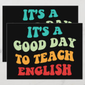 Invitation C'est une bonne journée pour apprendre l'anglais I (Devant / Derrière)