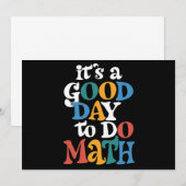 Invitation C'est une bonne journée pour faire des maths Prof (Devant / Derrière)