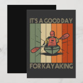 Invitation C'est une bonne journée pour une virée en kayak dr (Devant / Derrière)