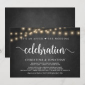 Invitation C'est une célébration après le mariage, fuite é (Devant / Derrière)