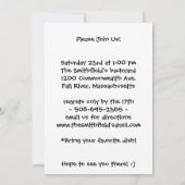 Invitation C'est une chasse à oeuf de pâques et vous êtes (Dos)