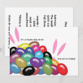 Invitation C'est une chasse à oeuf de pâques et vous êtes (Devant / Derrière)