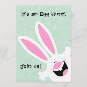 Invitation C'est une chasse aux oeufs, rejoignez-nous Invitat