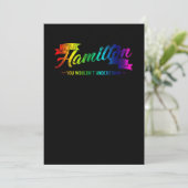 Invitation C'est une chose de Hamilton que vous ne comprendri (Debout devant)