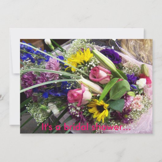 Invitation C'est une douche nuptiale... (Devant)