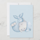 Invitation C'est une douche pour bébé garçon éléphant bébé ga (Dos)