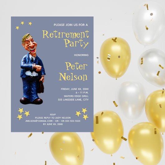 Invitation C'est une étoile - Parti de la retraite