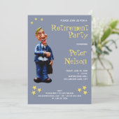 Invitation C'est une étoile - Parti de la retraite (Debout devant)