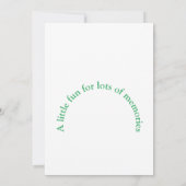 Invitation C'est une fête (Dos)