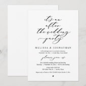 Invitation C'est une fête après l'évènement du mariage (Devant / Derrière)