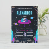 Invitation c'est une fête cosmique 5e anniversaire (Debout devant)