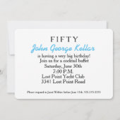 Invitation C'est une fête d'anniversaire surprise (Dos)