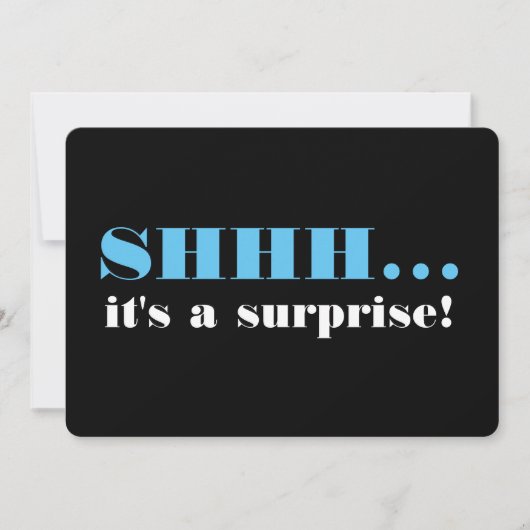 Invitation C'est une fête d'anniversaire surprise (Devant)