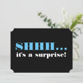 Invitation C'est une fête d'anniversaire surprise (Debout devant)