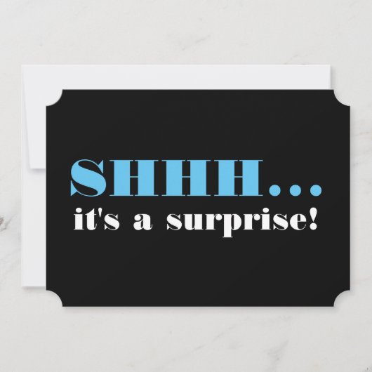 Invitation C'est une fête d'anniversaire surprise (Devant)