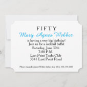 Invitation C'est une fête d'anniversaire surprise (Dos)