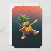 Invitation C'est une fête dansante ananas (Dos)