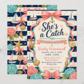 Invitation C'est une Fête de Bachelorette Côtière (Devant / Derrière)