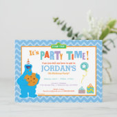 Invitation C'est une fête de biscuits (Debout devant)