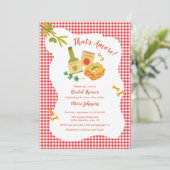 Invitation C'est une Fête des mariées à thème plus italienne (Debout devant)