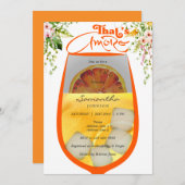 Invitation C'est une Fête des mariées d'Aperol floral plus tr (Devant / Derrière)