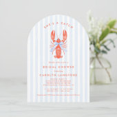 Invitation C'est une Fête des mariées de homard côtier (Debout devant)