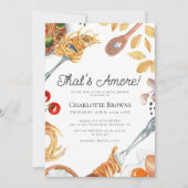 Invitation C'est une Fête des mariées de script italien Amore (Devant)