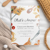 Invitation C'est une Fête des mariées de script italien Amore