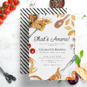 Invitation C'est une Fête des mariées de script italien Amore