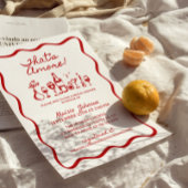 Invitation C'est une Fête des mariées italienne Amore