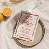 Invitation C'est une Fête des mariées italienne Amore