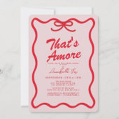 Invitation C'est une Fête des mariées plus rouge rose à la ma (Devant)