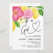 Invitation C'est une fête d'été pour les filles Bébé Bash (Devant / Derrière)