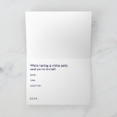 Invitation c'est une fête d'hiver ! (Intérieur)