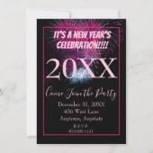 Invitation C'est une fête du Nouvel An (Devant)