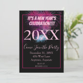 Invitation C'est une fête du Nouvel An (Debout devant)