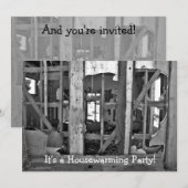 Invitation C'est une fête du réchauffement de la maison ! des (Devant / Derrière)