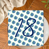 Invitation C'est une fête surprise pour 18 ans Blue Hydrangea